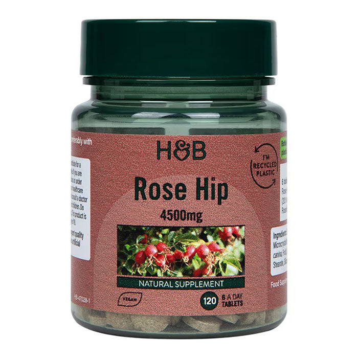 H&B Rose Hip 4500mg 120 Tablets | Plant-Based Vitamin C H&B Rose Hip 4500mg 120 Tablets | Plant-Based Vitamin C