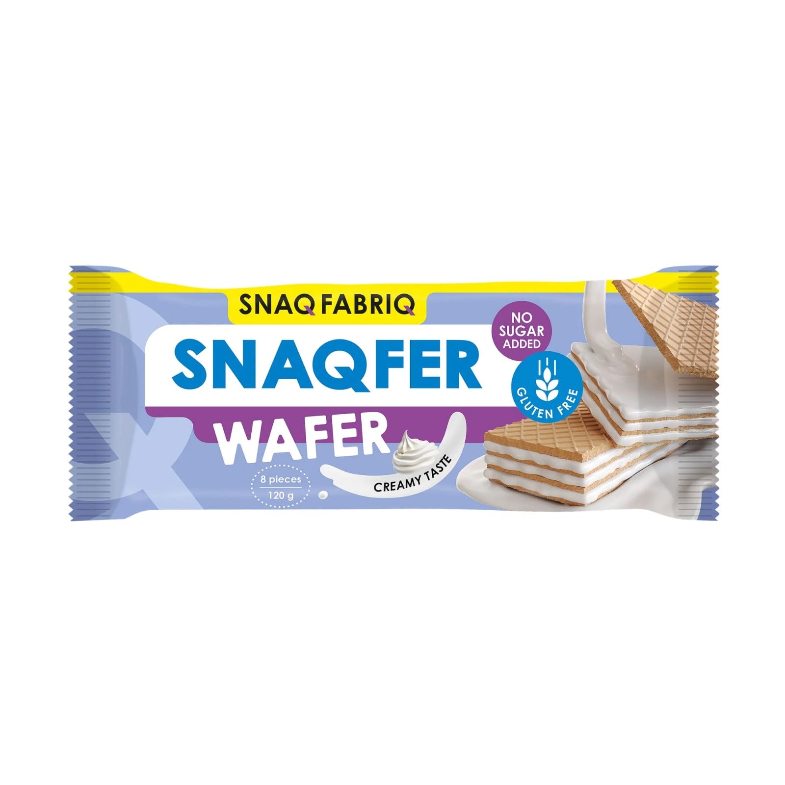 Snaq Fabriq Gluten-Free Wafer Bars With Creamy Flavour 120G | Gluten Free Wafers Snaq Fabriq Gluten-Free Wafer Bars With Creamy Flavour 120G | Gluten Free Wafers