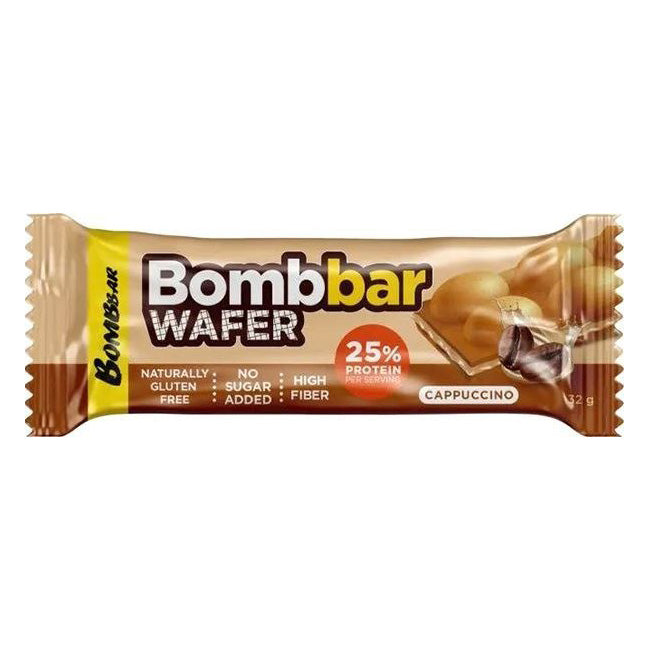Bombbar Wafer Bar Cappuccino 32g | Bars Bombbar Wafer Bar Cappuccino 32g | Bars