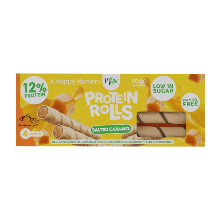 Protella Protein Rolls Salted Caramel 70G | Protein Snacks