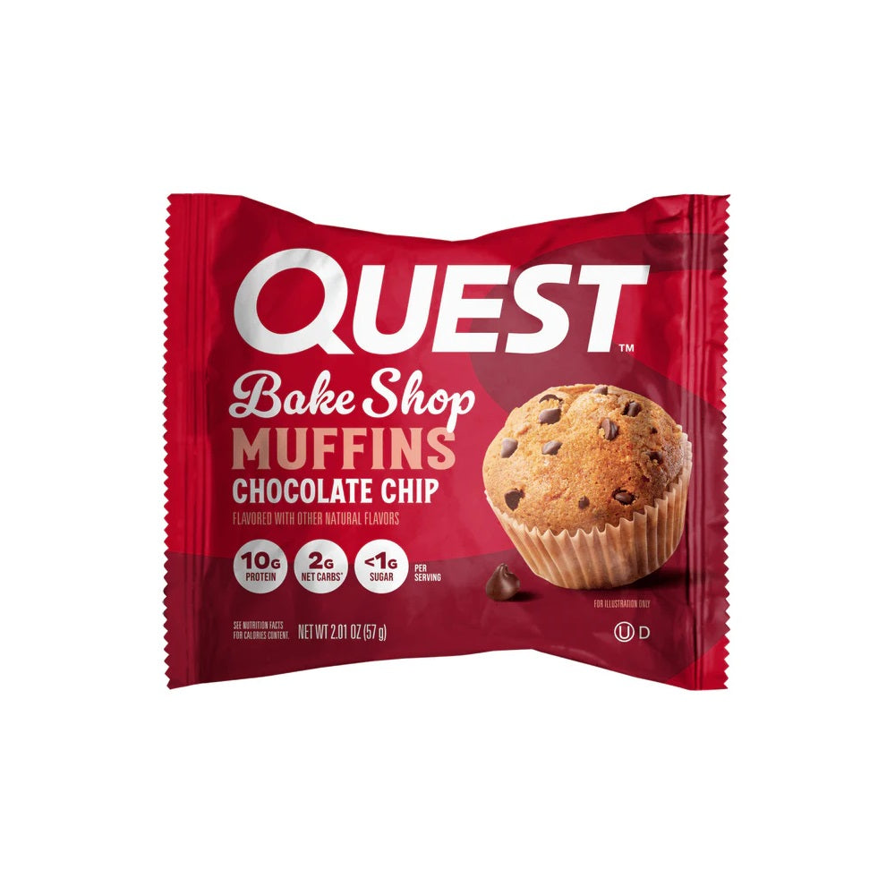 Quest Baked Goods Muffins Chocolate Chip 57G | Protein Muffins