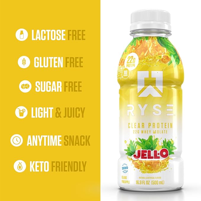 Ryse Clear Protein Jell O 500Ml | RTD Ryse Clear Protein Jell O 500Ml | RTD