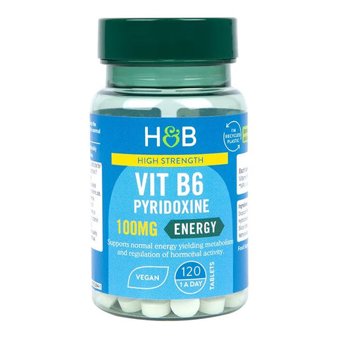 H&B High Strength Vitamin B6 + Pyridoxine  120 Tablets