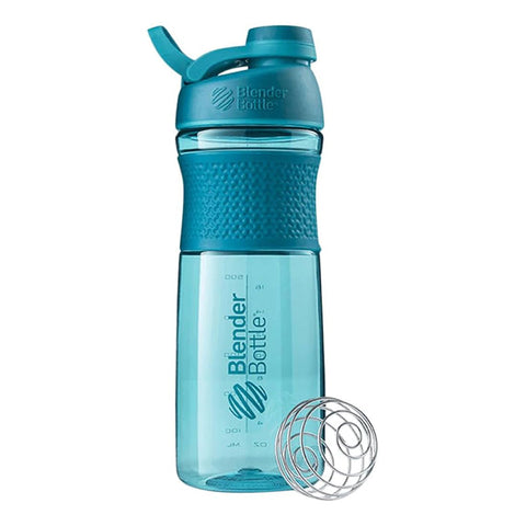 Blender Bottle Sport Mixer - Twist Cap Full Color Teal 28oz