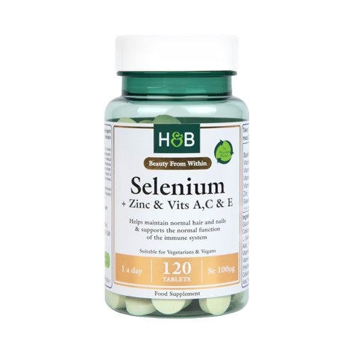 H&B Sel+ Zinc,A,C & E 120 Tablets | Vitamins & Minerals