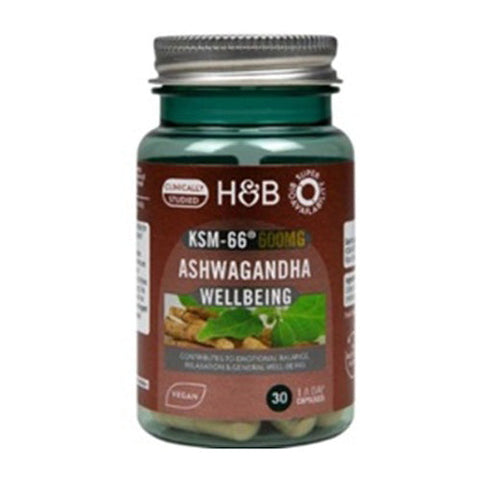 H&B Ashwagandha KSM-66 600mg 30 Capsules