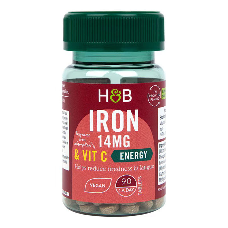 H&B HB Iron & Vitamin C 14mg 90 Tablets | Iron H&B HB Iron & Vitamin C 14mg 90 Tablets | Iron