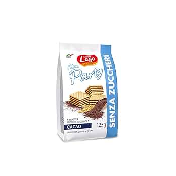 Lago Mini Party Wafers Sugar Free Cocoa 125Gm | Sugar Free Wafers