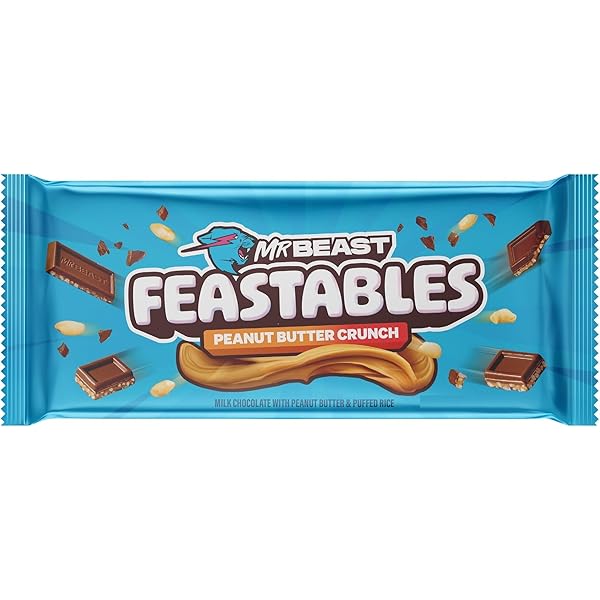 Mr Beast Milk Choc With Pb & Puffed Rice 35G | Chocolates