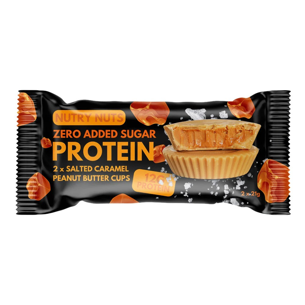 Nutry Nuts Zero Sugar Peanut Butter Cups With Salted Caramel 42 g | Chocolates