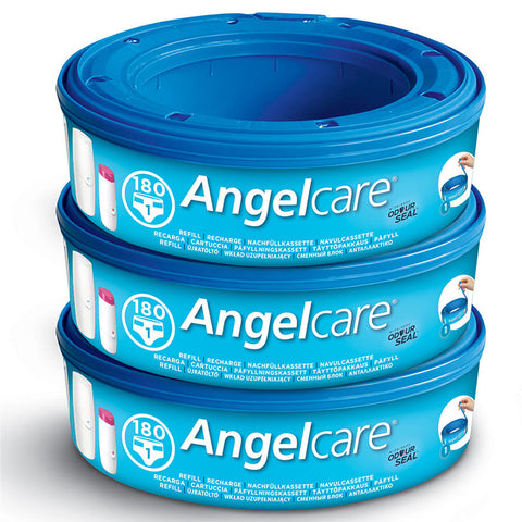 Angelcare Nappy Disposal System Refill Cassettes 3-Pack