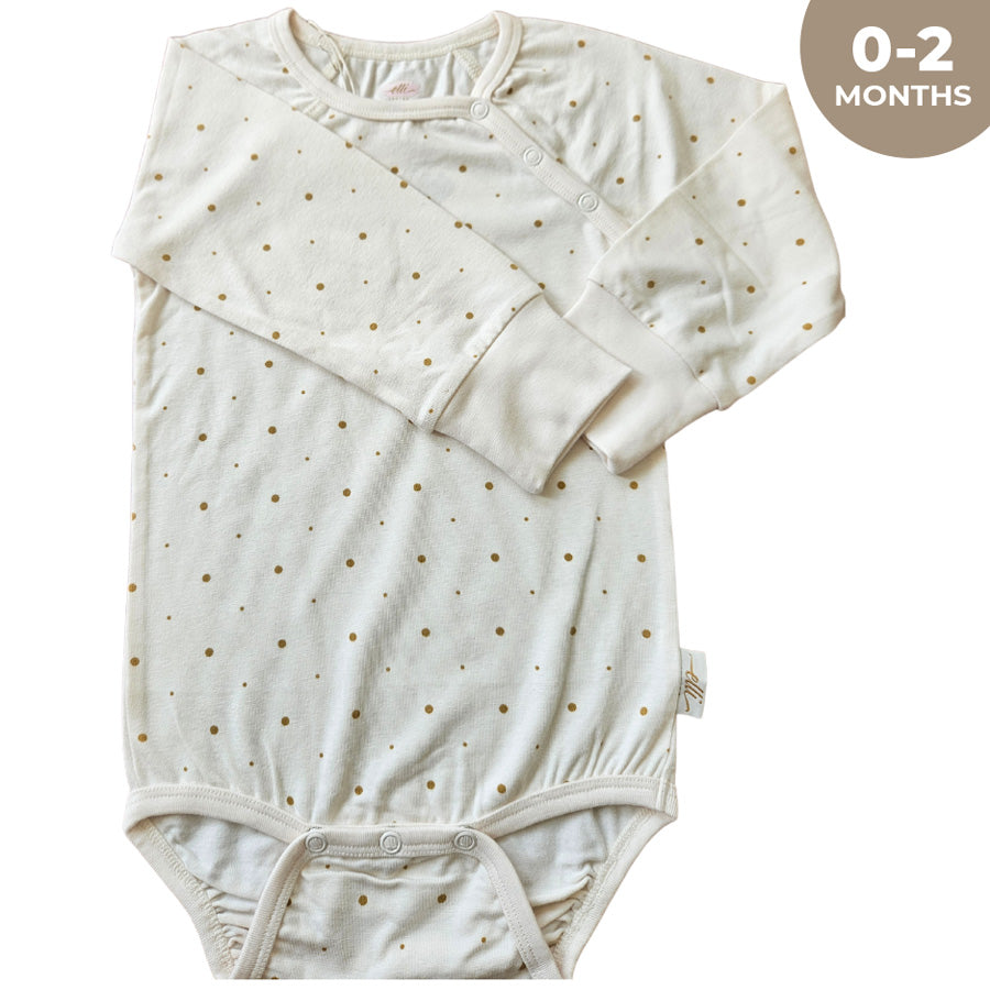 Elli Junior Bamboo Body Golden Dots (0-2M) | Newborn Clothing Sets