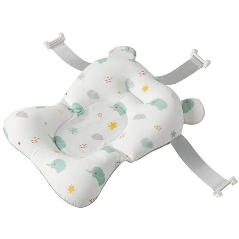 Little Angel - Non-Slip Baby Bathtub Mat - Elephant (White)