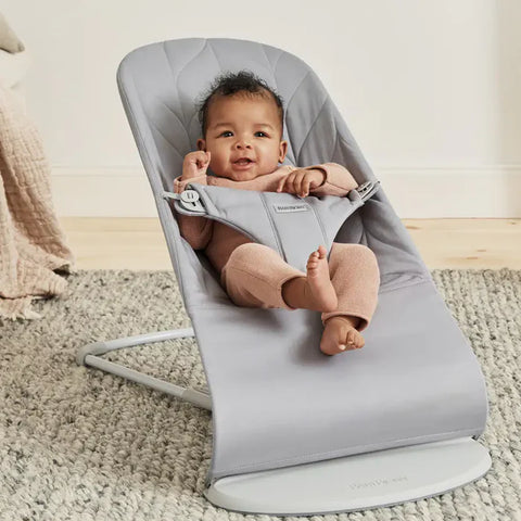 Babybjorn Bouncer Bliss Woven, Petal Quilt (Light Grey)