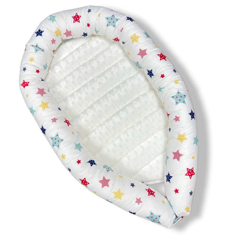 Baby Nest With Soft Paddings (White Star)