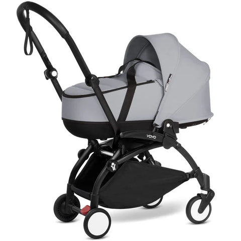 Babyzen Yoyo Stroller - Black Frame With Bassinet (Stone)