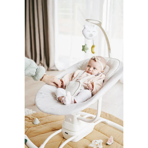 Badabulle Lateral Nursery Baby Swing with Remote Control (Lichen)