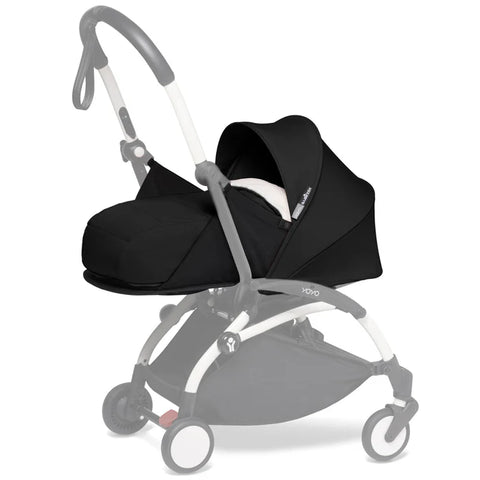 Babyzen Yoyo 0+ Stroller - White Frame With Newborn Pack 0+ (Black)