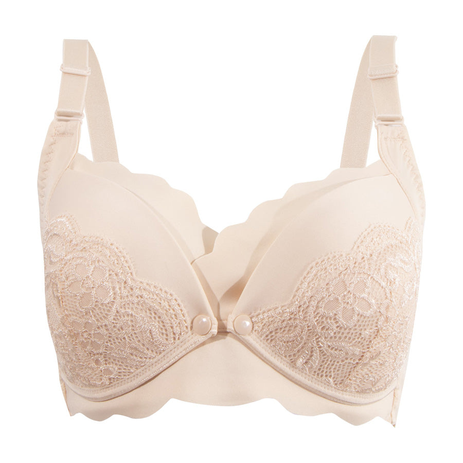 Okus - Elegant Seamless Maternity & Nursing Bra - (Beige) - Medium | Nursing Clothing Okus - Elegant Seamless Maternity & Nursing Bra - (Beige) - Medium | Nursing Clothing