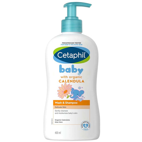 Cetaphil Baby Calendula Wash Shampoo 400 ML - Kulud Pharmacy