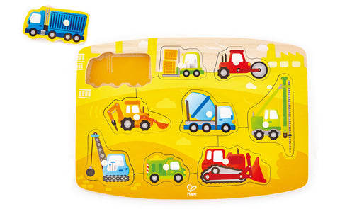 Hape - Construction Peg Puzzle