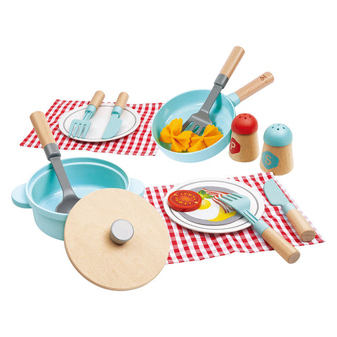 Hape Little Chef Cooking & Serve Play Set