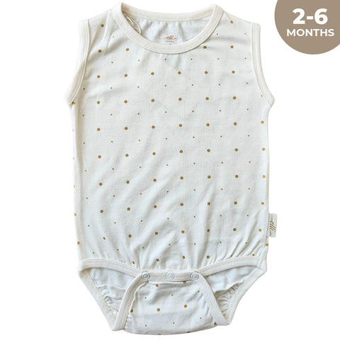 Elli Junior Bamboo Tank Body Golden Dots (2-6M)