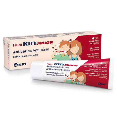 Buy Fluor Kin Junior Strawberry Gel 75Ml Toothpaste 1 % 75 ML Online - Kulud Pharmacy