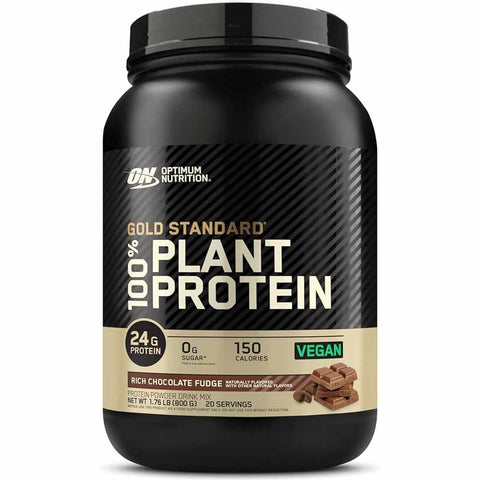 Gold Standard 100% Plant Protein, Rich Chocolate Fudge, 1.76 Lbs