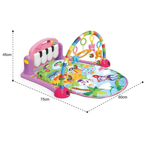 Huanger - Baby Fitness Mat Toy With Light & Sound (Purple)