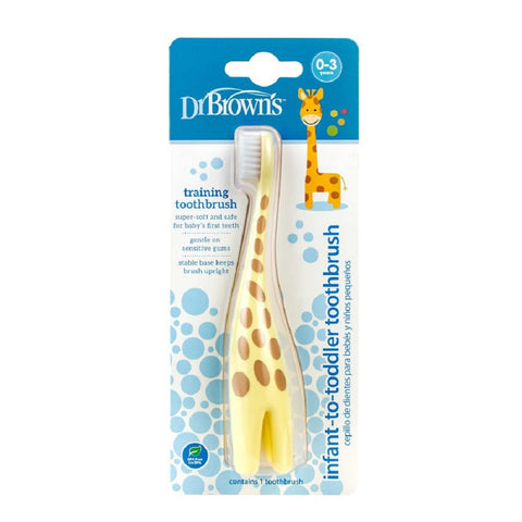 Infant-To-Toddler Toothbrush, Giraffe, 1-Pack