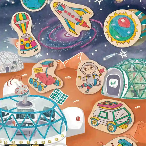 Hape - Diy Magnets / Mars Space Life