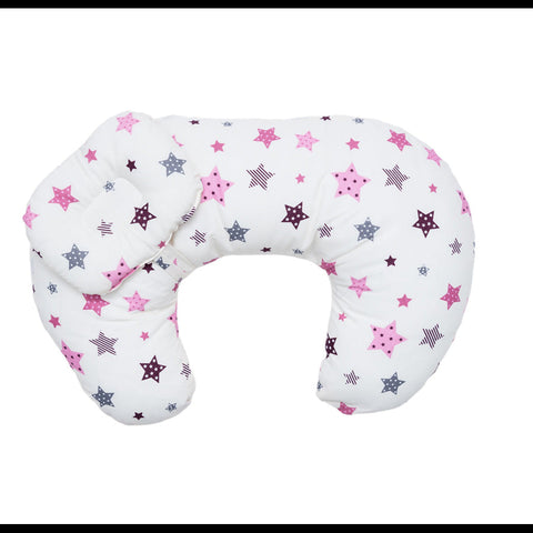 Nursing Pillow W/ Baby Pillow (Star Pink)