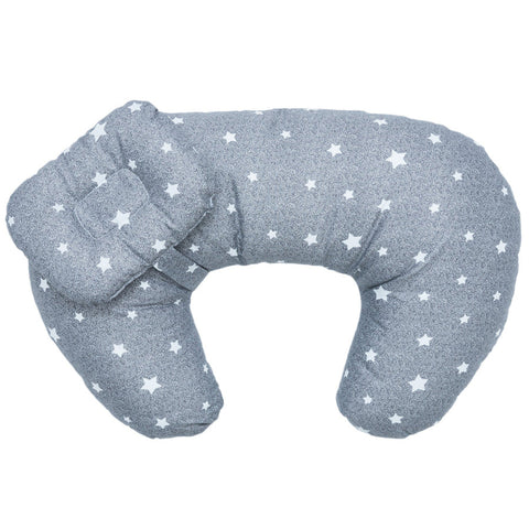 Nursing Pillow W/ Baby Pillow (Grey)