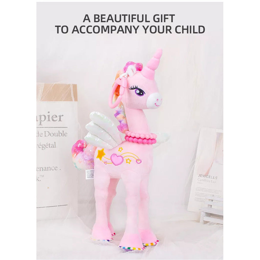 Pink Standing Flying Horse | Soft Toys Pink Standing Flying Horse | Soft Toys