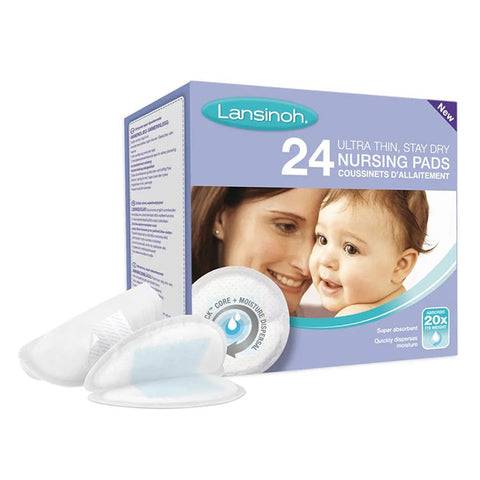 Lansinoh - Ultra Thin Stay Dry Nursing Pads (Pack Of 24)