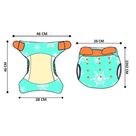 Little Story - Reusable Diaper With Insert - Jungle