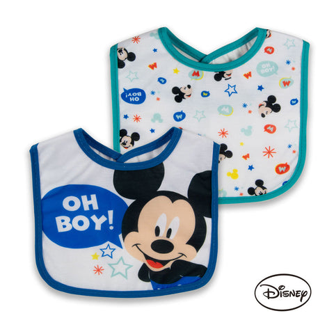 Disney - Mickey Cotton Bibs 2Pcs