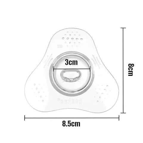 هاكا - درع حلمة الرضاعة الطبيعية (قاعدة مثلثة)
