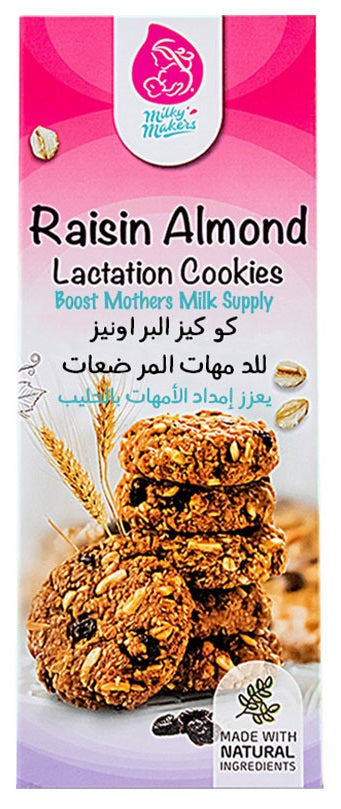 Milky Makers Raisin Almond Cookies