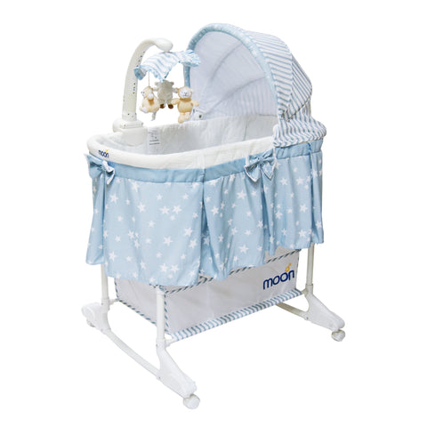 Moon Soffy - 4 In 1 Convertible Cradle (Blue Star)