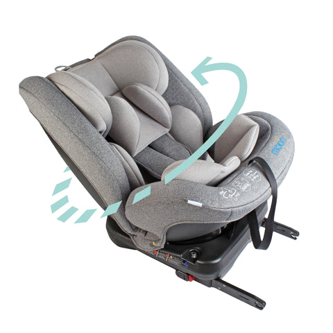 Moon - Rover - Baby/infant Car Seat Group (0+,1,2,3) 360â° Rotate - Grey