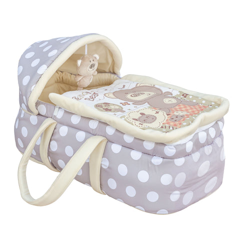 Moon - Moses Basket, Travel Carrycot - Grey