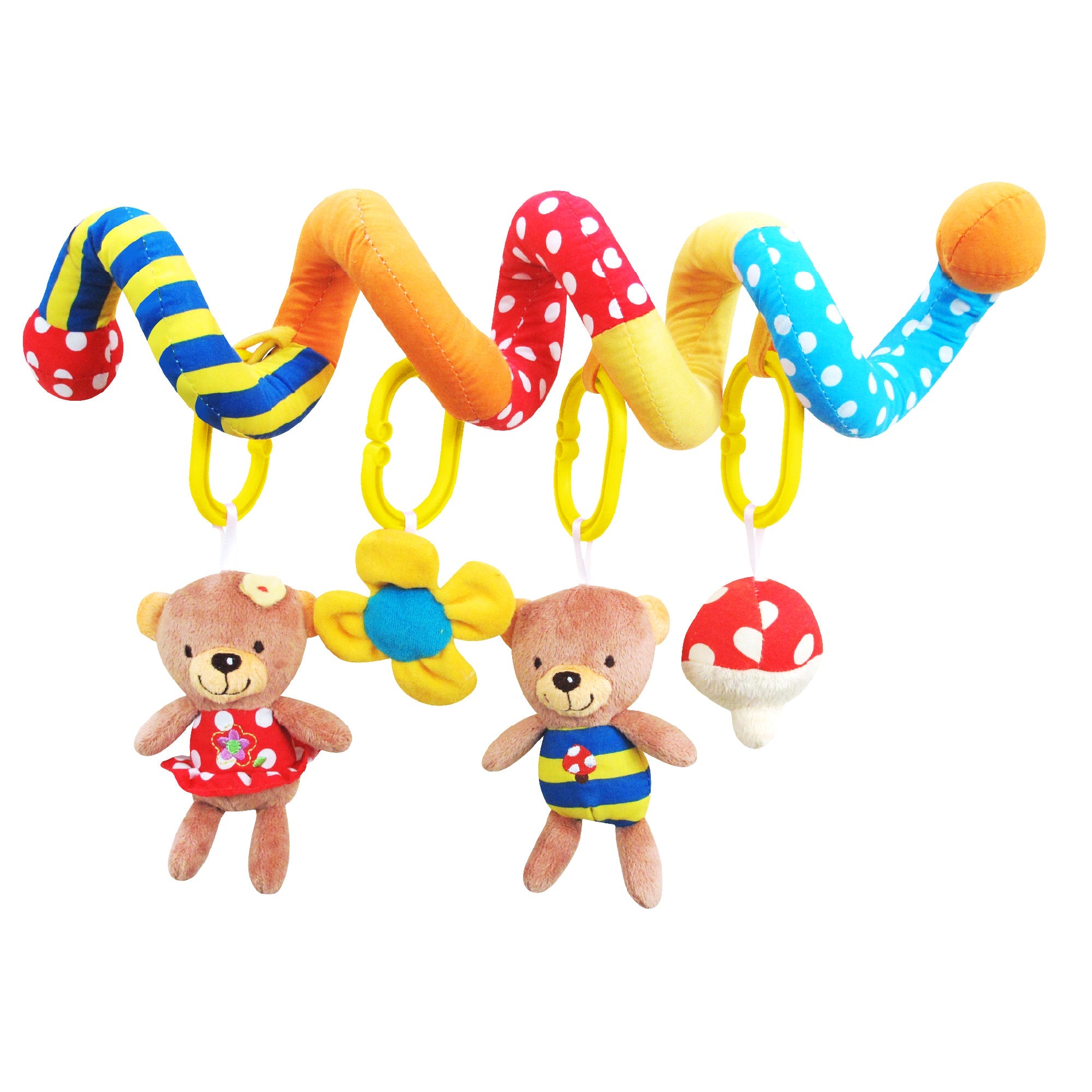 Moon - Spiral Activity Toy - Bears | Crib & Cot Mobiles Moon - Spiral Activity Toy - Bears | Crib & Cot Mobiles