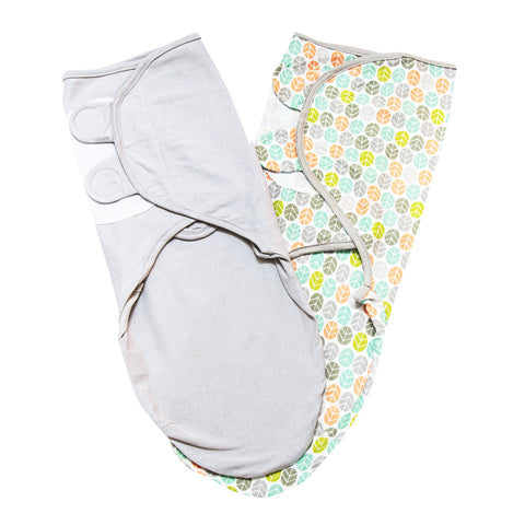 Moon - Organic Swaddler Pack Of 2 (Grey)