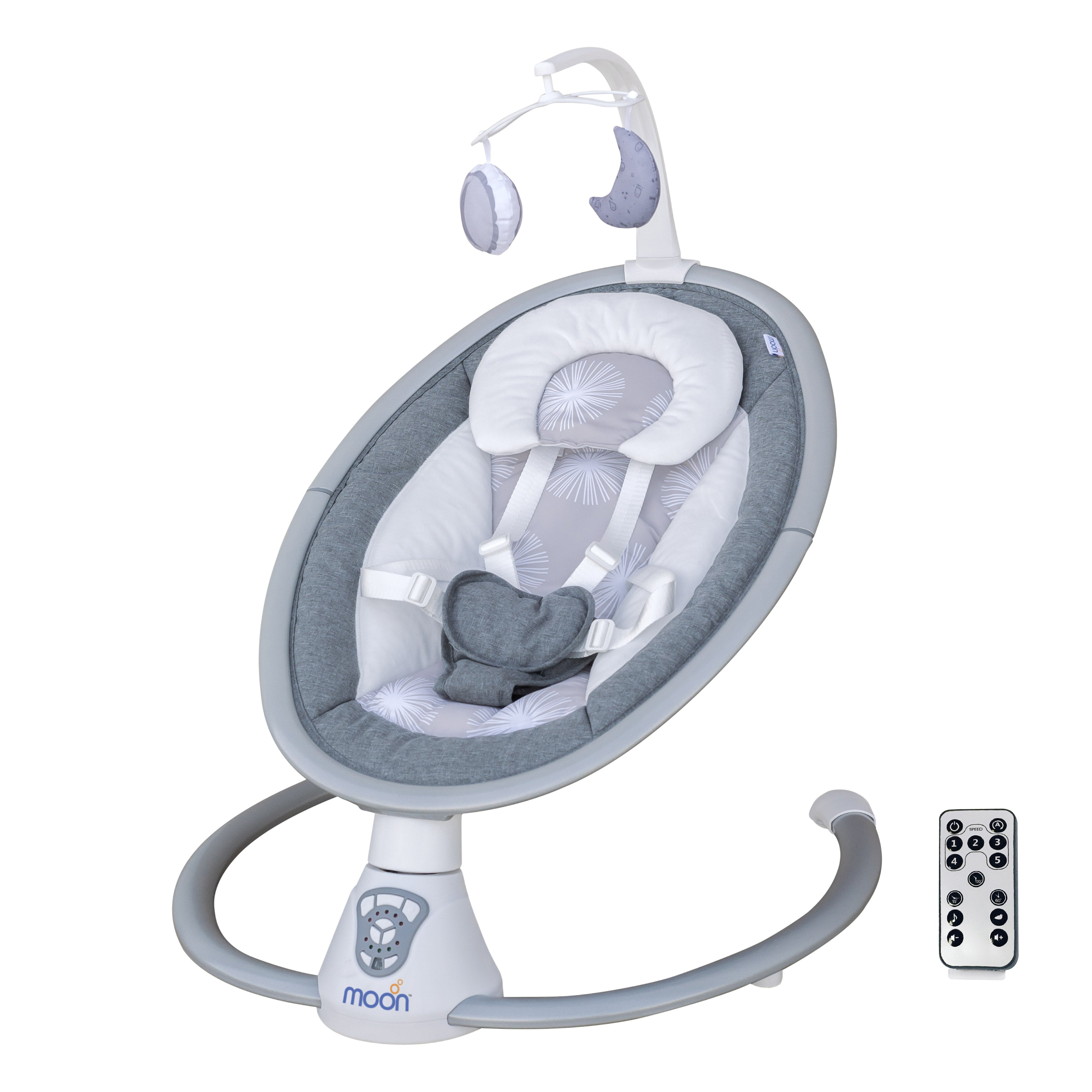 Moon - Musical Baby Swing (Grey) | Bouncers, Rockers & Swings Moon - Musical Baby Swing (Grey) | Bouncers, Rockers & Swings