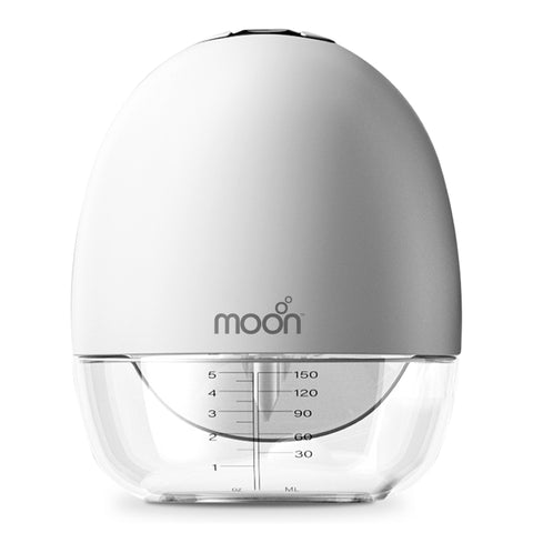 Moon Wearable Hands Free Breast Pump,150Ml (White)