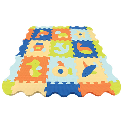 Moon Puzzle Activity Floor Mat Ocean World 9Pcs