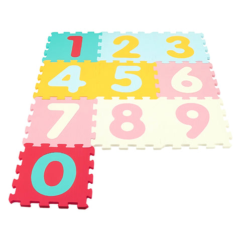 Moon Puzzle Activity Floor Mat Numbers 10Pcs