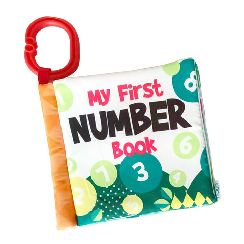 Moon - Soft Education Book With Detachable Clip - Numbers